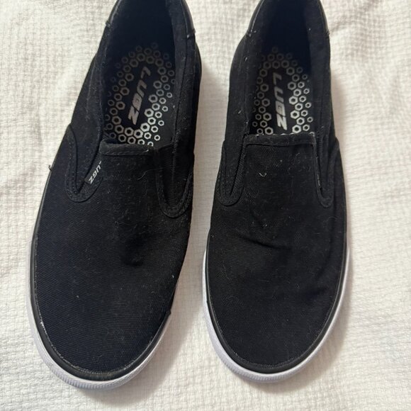 Lugz Classic Black Canvas Slip-Ons - Picture 3 of 16